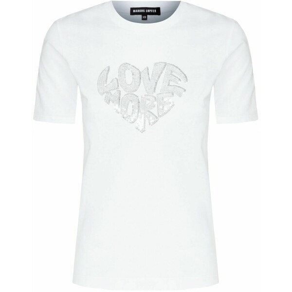 Markus Lupfer T-shirt MARKUS LUPFER ALEX SEQUIN LOVE MORE TEE156-white