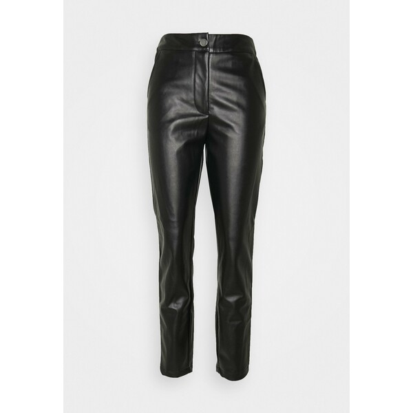 Missguided Tall PLEAT FRONT CIGARETTE Spodnie materiałowe black MIG21A05A