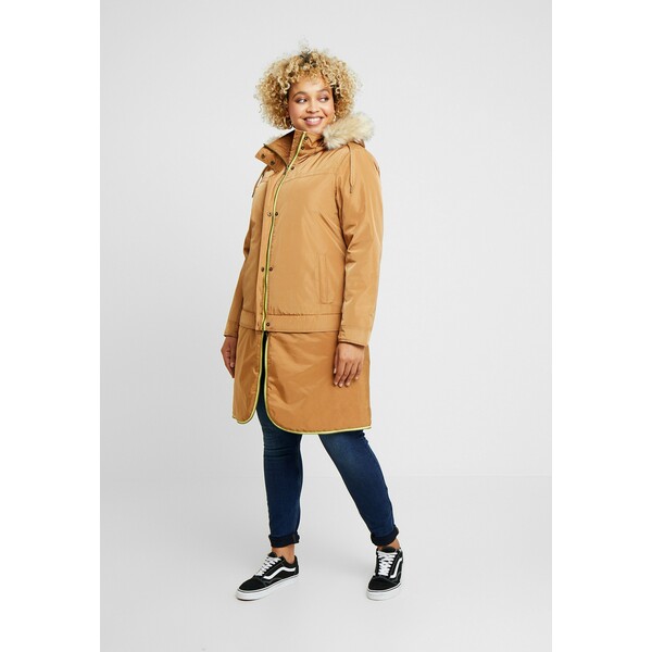 CAPSULE by Simply Be LIGHTWEIGHT WITH DETACHABLE Parka camel CAS21U00D