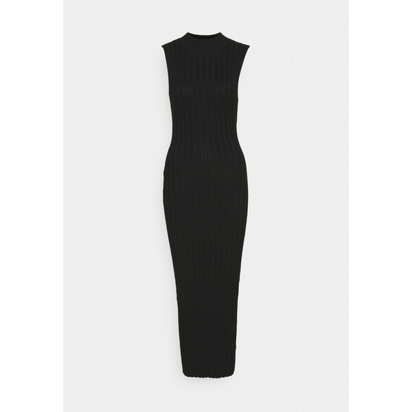 Missguided Tall DRESS Sukienka dzianinowa black MIG21C0BR