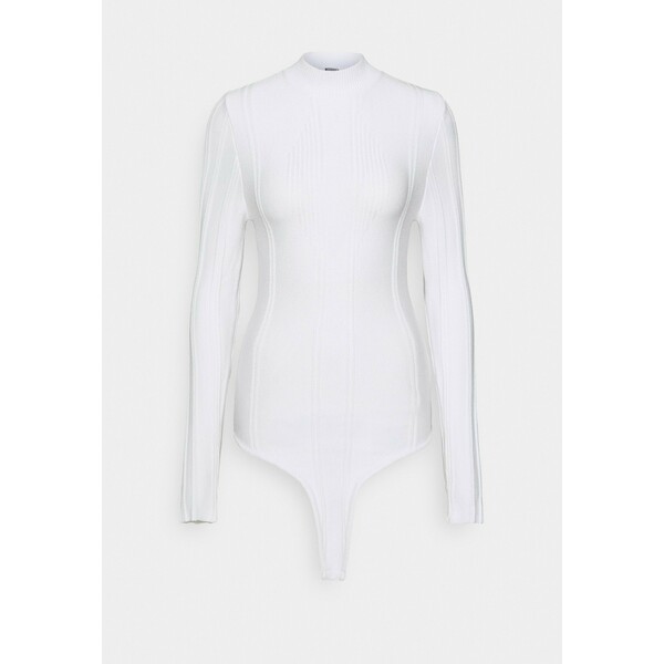 Missguided Tall EXPOSED DETAIL BODYSUIT Sweter white MIG21E04G
