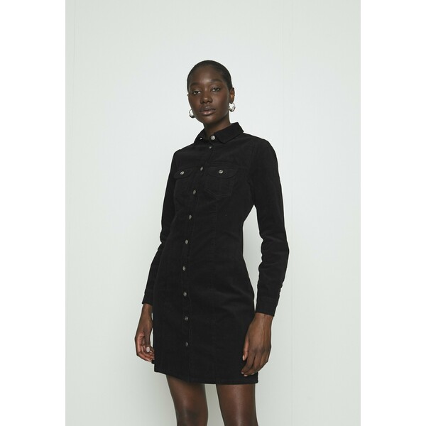 Dorothy Perkins STRUCTURED SHIRT DRESS Sukienka koszulowa black DP521C2HI
