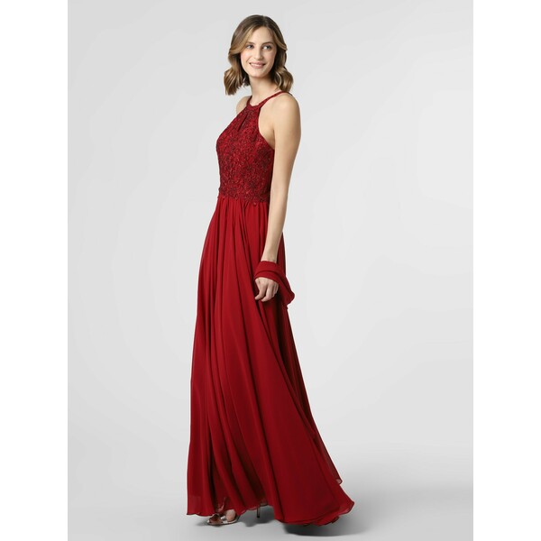 Luxuar Fashion Damska sukienka wieczorowa z etolą 469750-0001