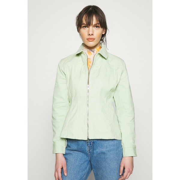 HOSBJERG RUTH Kurtka jeansowa mint green HOX21G004