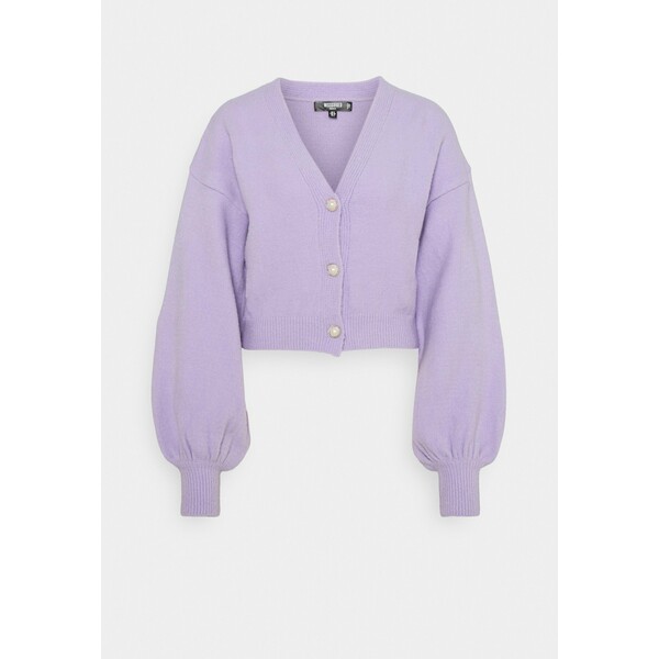 Missguided Petite SOFT TOUCH PEARL BUTTON Kardigan lilac M0V21I03I