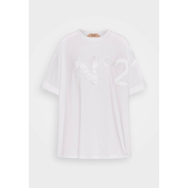 N°21 T-shirt z nadrukiem white N3121D00X