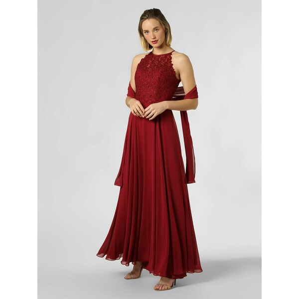 Luxuar Fashion Damska sukienka wieczorowa z etolą 457399-0001