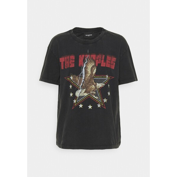 The Kooples T-shirt z nadrukiem black THA21D016