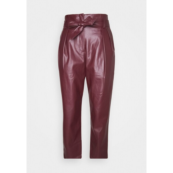 Derhy TABLEAU PANTALON Spodnie materiałowe burgundy RD521A00Q