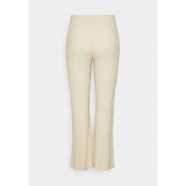 Noisy May Curve NMALLY LOOSE PANT CURVE Spodnie materiałowe off white / melange NOY21A00C