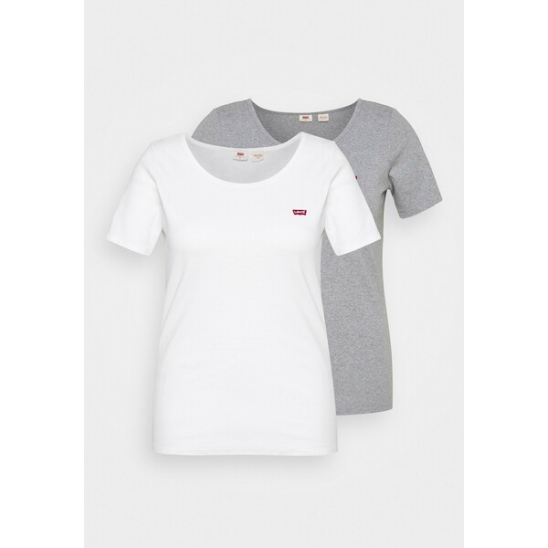 Levi's® Plus TEE 2 PACK T-shirt basic white/grey L0M21D014