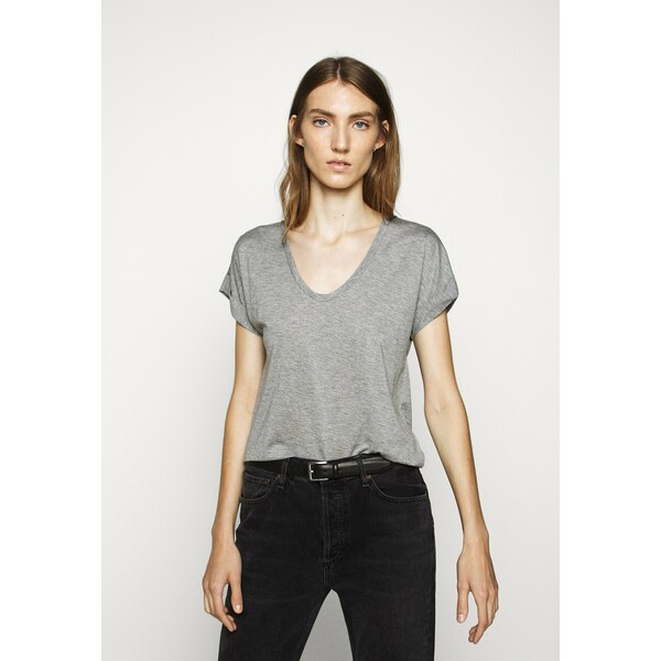 CLOSED WOMENS T-shirt basic grey heather melange CL321D018