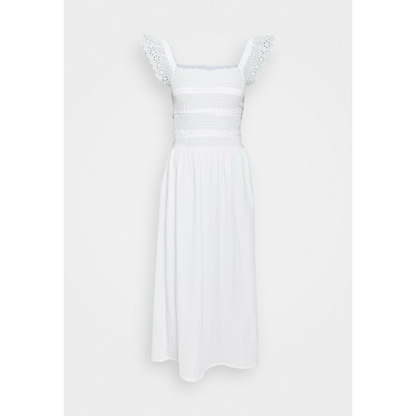 Topshop BROD SHIRRED DRESS Sukienka letnia white TP721C1CN