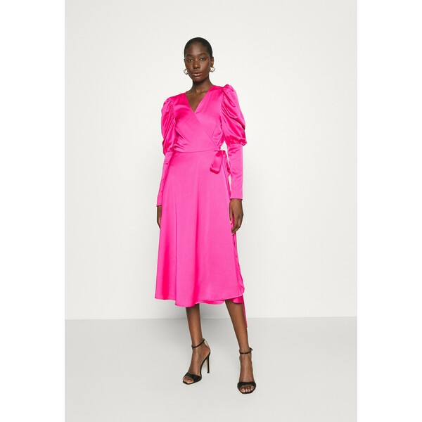 Cras ALMACRAS WRAP DRESS Sukienka letnia shocking pink CRG21C017
