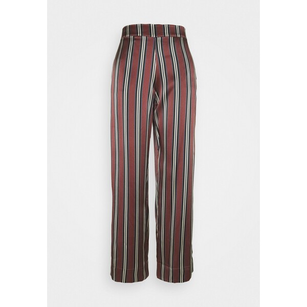 ASCENO THE LONDON BOTTOM Spodnie od piżamy burgundy A0781O00L