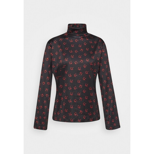 HOSBJERG TESS TURTLENECK Bluzka z długim rękawem red/black HOX21D00D