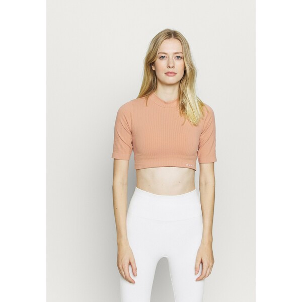 NU-IN CROPPED T-shirt basic light pink NUF41D003