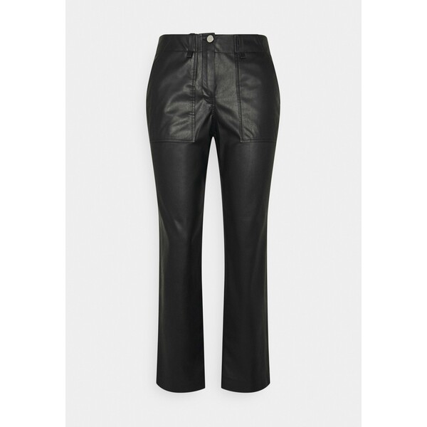 comma Spodnie materiałowe black CO121A0F3