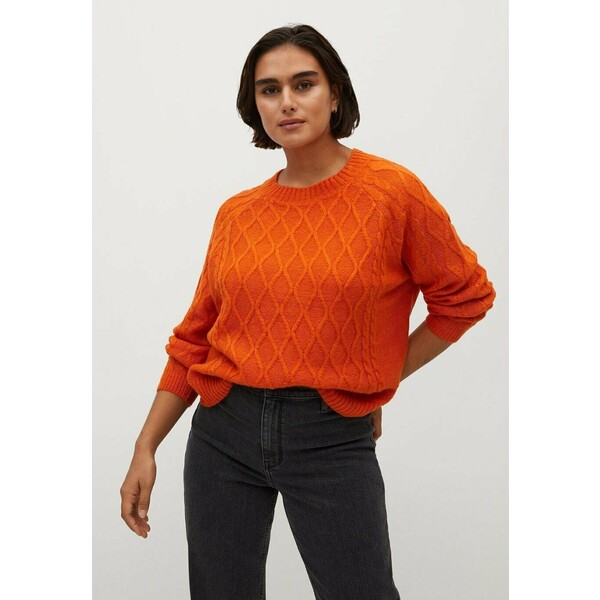Violeta by Mango ORANGE Sweter orange VM421I0IU