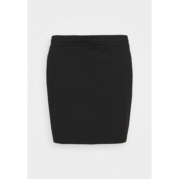 Even&Odd BASIC Mini sweat skirt Spódnica mini black EV421B09T