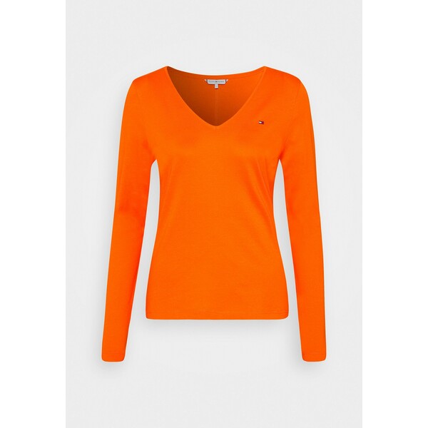 Tommy Hilfiger REGULAR CLASSIC Bluzka z długim rękawem princeton orange TO121D0Q0