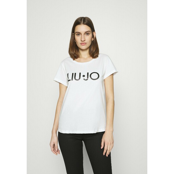 Liu Jo Jeans T-shirt z nadrukiem bianco L2521D023