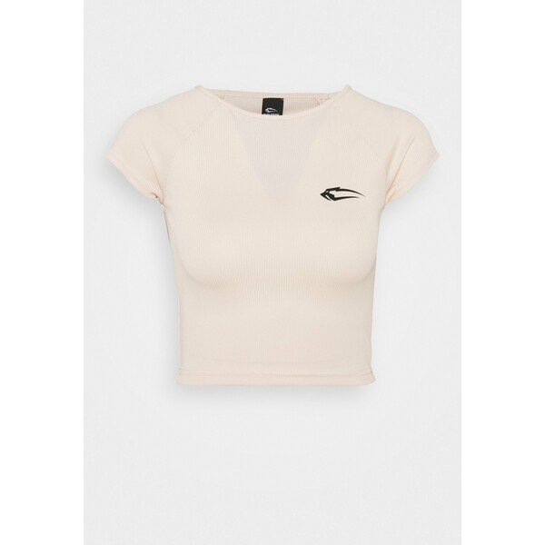 Smilodox CROP LARA T-shirt basic rosa SMD41D003
