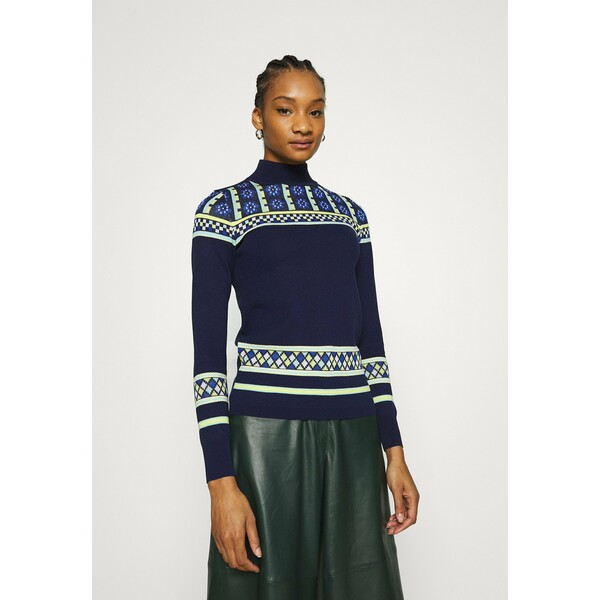 Who What Wear TURTLENECK Sweter navy WHF21I00H