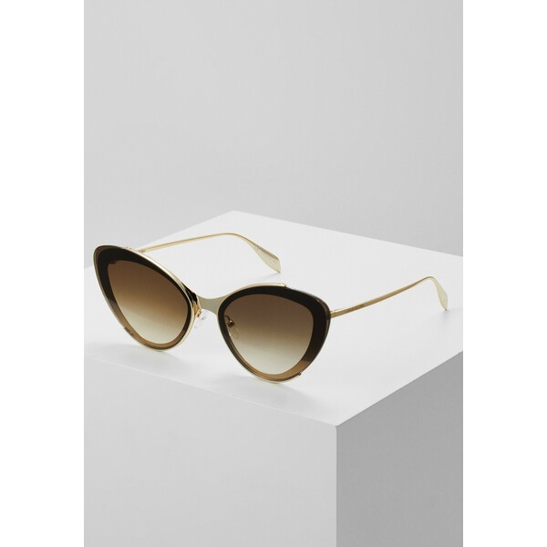 Alexander McQueen Okulary przeciwsłoneczne gold-coloured/brown 6AL51K00K