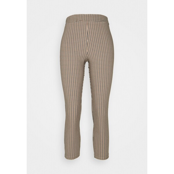 Miss Selfridge Petite CHECK BENGALNE TROUSER Spodnie materiałowe brown PY021A032