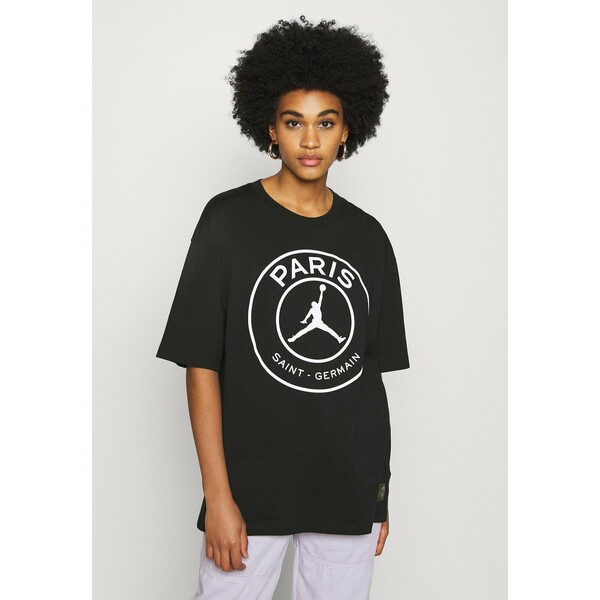 Jordan OVERSIZE TEE T-shirt z nadrukiem black/white JOC21D004