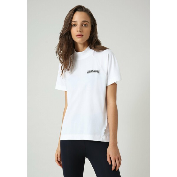 Napapijri S-OODI T-shirt z nadrukiem bright white 002 NA621D04O