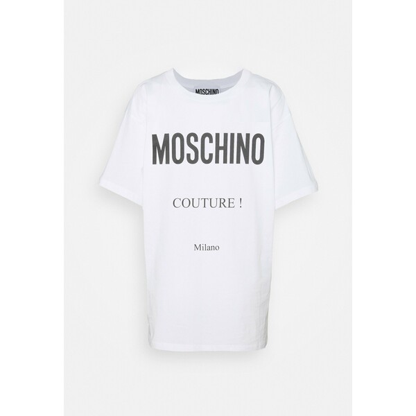 MOSCHINO T-shirt z nadrukiem white 6MO21D00I