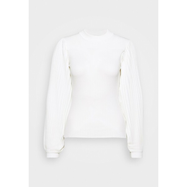 Proenza Schouler White Label PLEATED Sweter off white PQ421E004