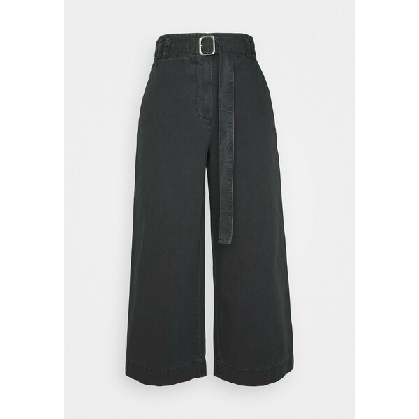 Proenza Schouler White Label WASHEDBELTED PANT Spodnie materiałowe black PQ421A00B