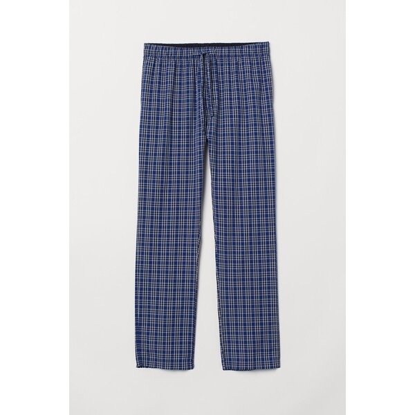 H&M Spodnie piżamowe Regular Fit - - ON 0523936084 Ciemnoniebieski/Czarna krata