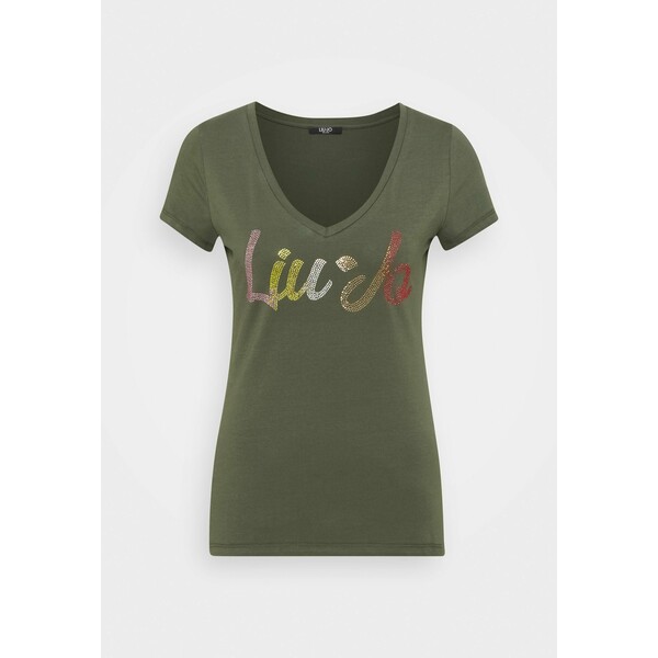 Liu Jo Jeans T-shirt z nadrukiem lichene L2521D02I