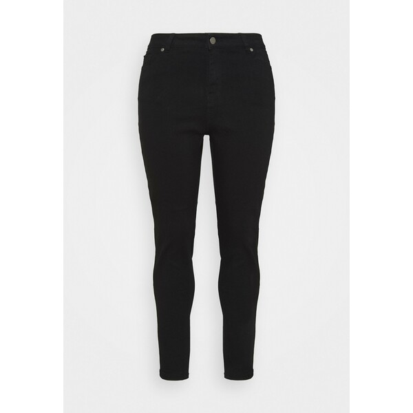 CAPSULE by Simply Be LUCY HIGH WAIST SKINNY Jeansy Skinny Fit black CAS21N01S