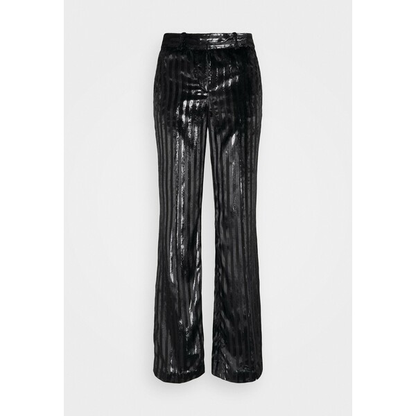 MICHAEL Michael Kors STRIPE PANT Spodnie materiałowe black MK121A05L