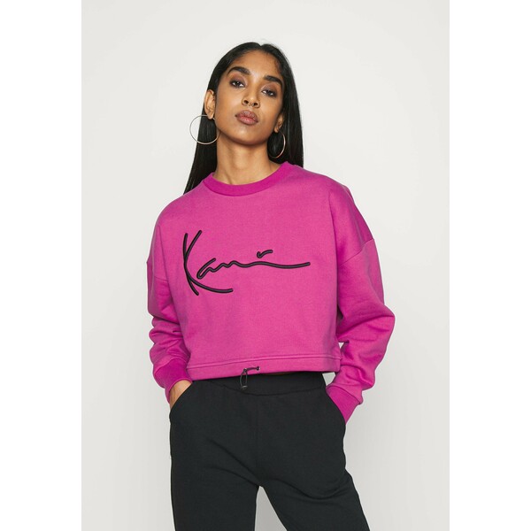 Karl Kani SIGNATURE CREW Bluza dark pink KK121J01D