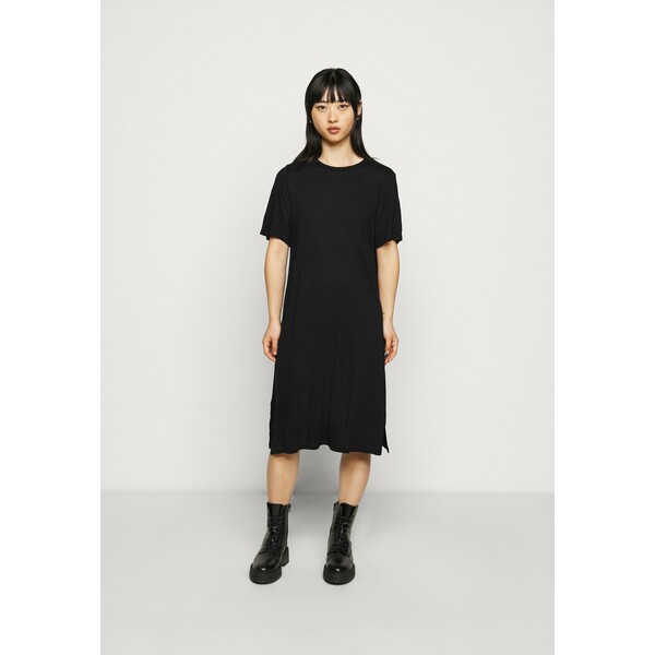 Gina Tricot Petite LILJA T SHIRT DRESS Sukienka z dżerseju black GIL21C000