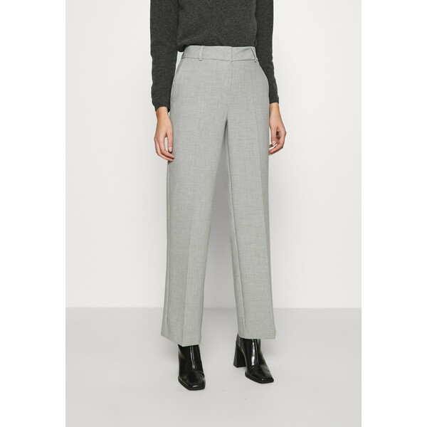 Selected Femme SLFRITA WIDE PANT Spodnie materiałowe light grey melange SE521A0HU
