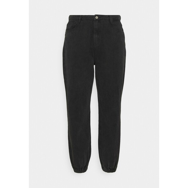 Missguided Plus RIOT HIGHWAISTED MOM Jeansy Relaxed Fit black M0U21N02A