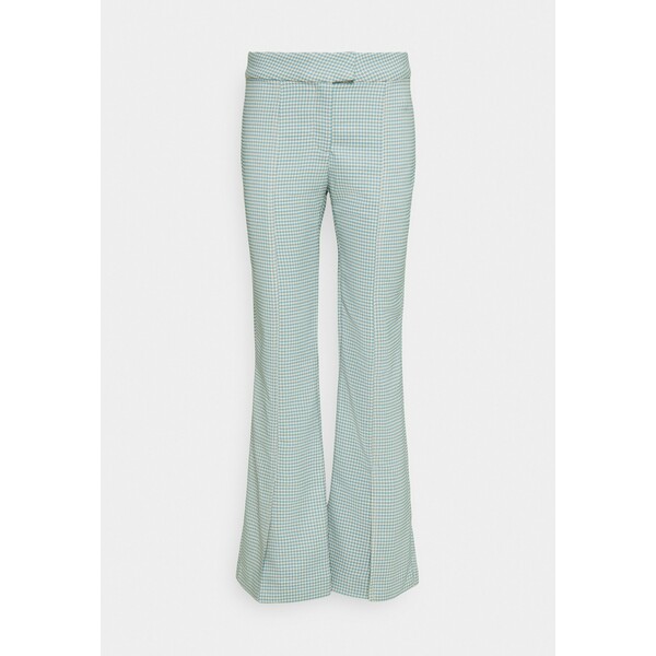 Weekday KINNI PLEAT TROUSER Spodnie materiałowe blue WEB21A04T
