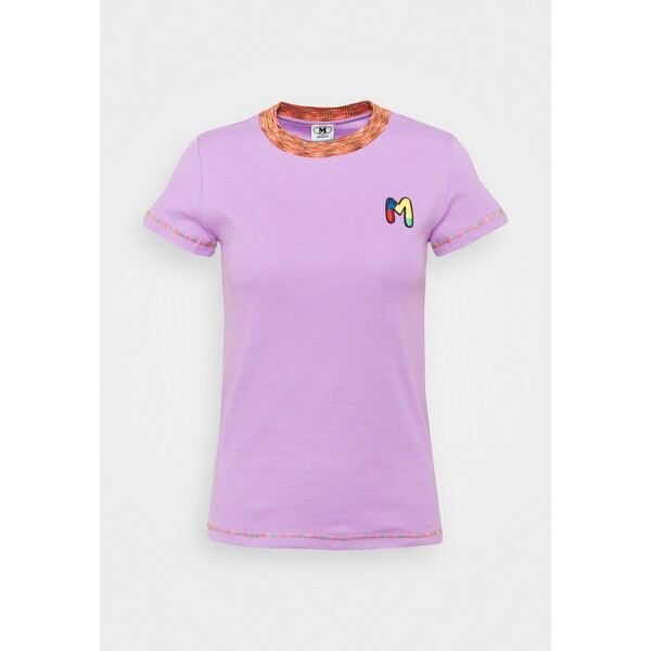 M Missoni T-shirt z nadrukiem purple MM321D012