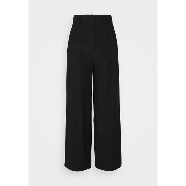 Anna Field Basic wide leg pants Spodnie materiałowe black AN621A05J