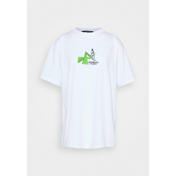 Stieglitz YEAR TEE T-shirt z nadrukiem white S2L21D00P