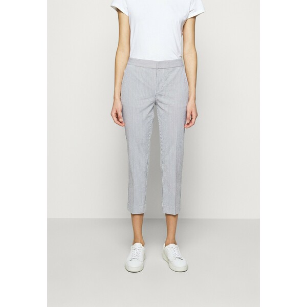 Lauren Ralph Lauren SEERSUCKER PANT Spodnie materiałowe navy/white L4221A05E