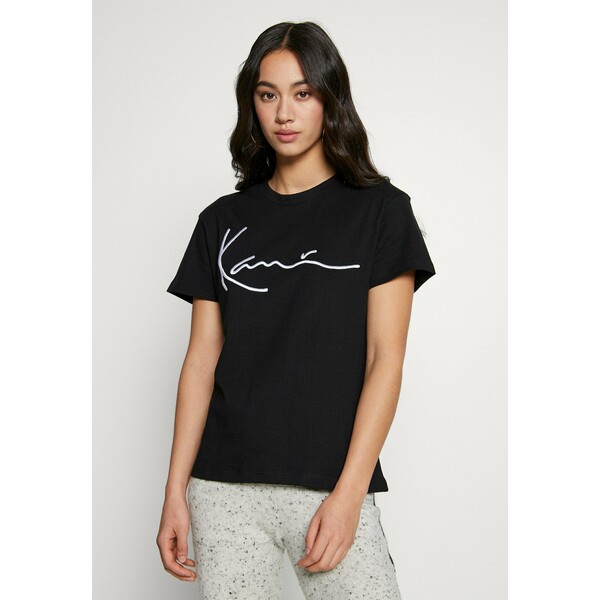 Karl Kani SIGNATURE BASIC TEE T-shirt z nadrukiem black/white KK121D01J