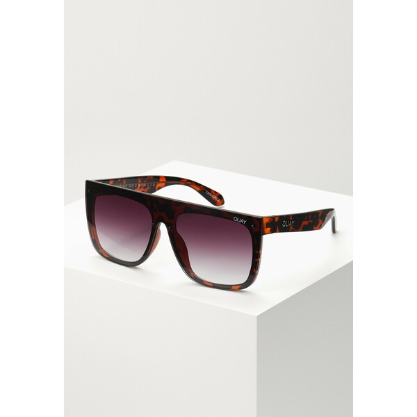 QUAY AUSTRALIA JADED LIZZO Okulary przeciwsłoneczne mottled brown/purple Q0151K02K